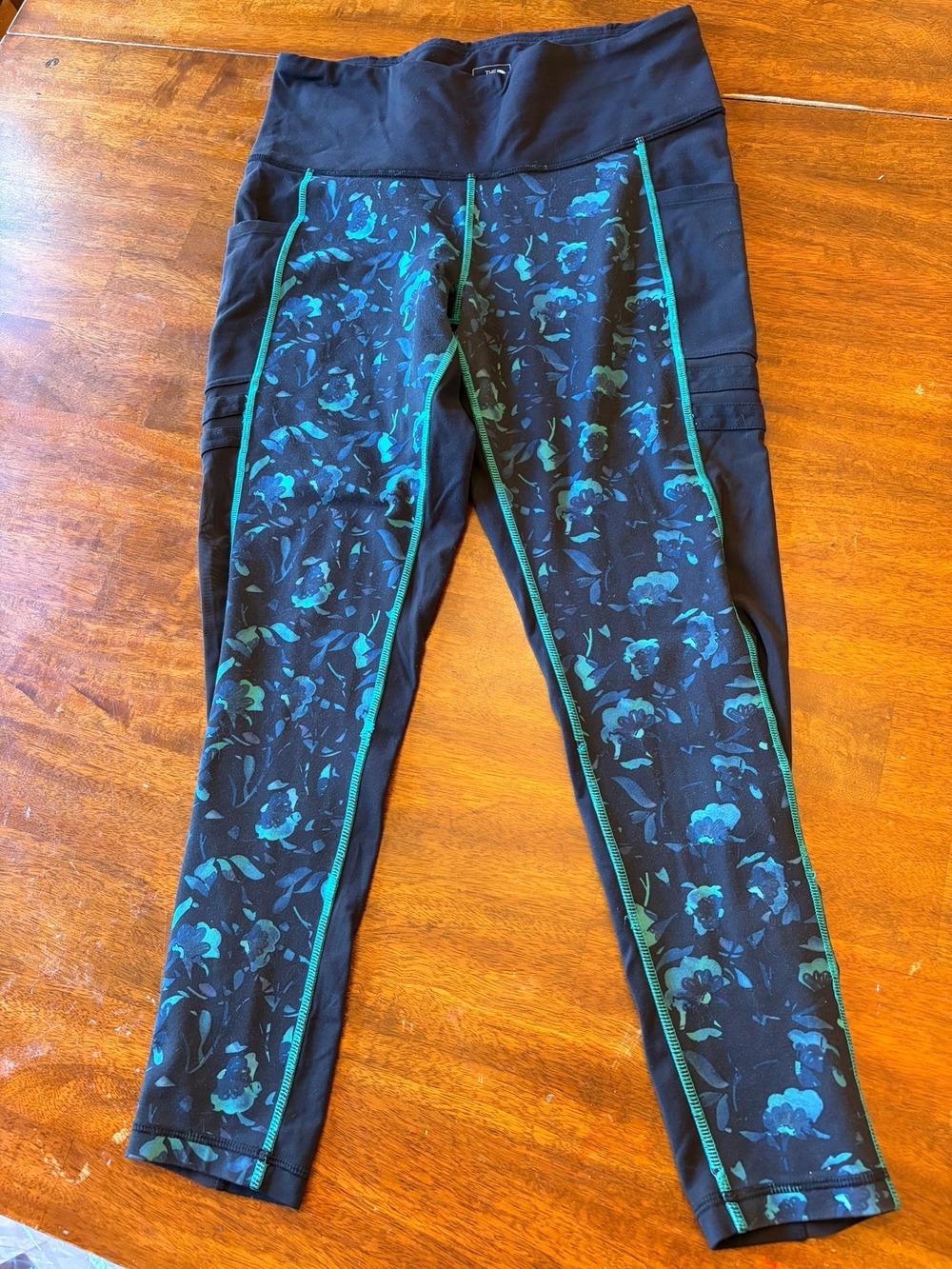 The North Face Women's Floral Print Leggings Pocket Tights FlashDry Size L